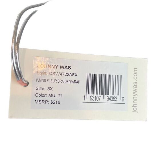 New Johnny Was Fleur Braided Wrap One Piece Swimsuit Floral Print Size 3X - Picture 7 of 7